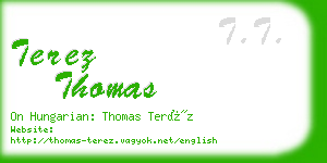 terez thomas business card
